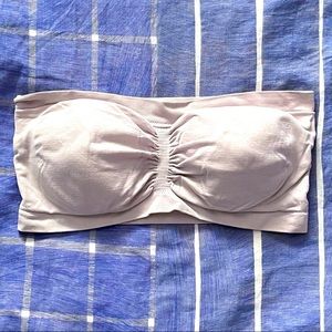 No Boundaries Light Cream/Pink Padded Bandeau Bralette [Size L / 36] 🍦